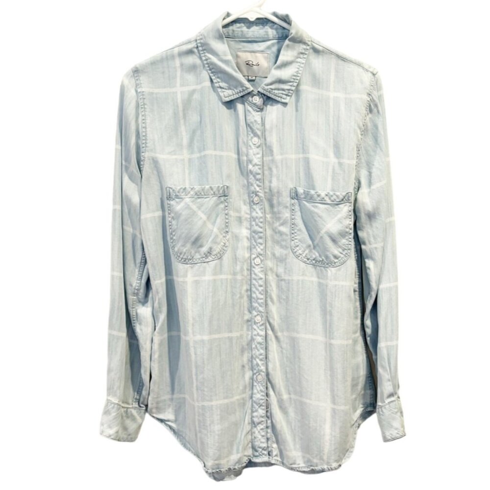 Rails Carter Watercolor Grid Button Down Shirt Si… - image 1